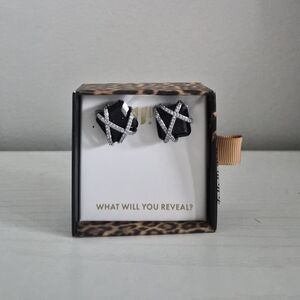 Elegant Black and Silver Earrings